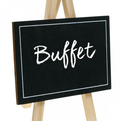 Floristik24 Krétatábla, asztaldísz, dekó tábla, esküvői dekoráció, fatábla 6db