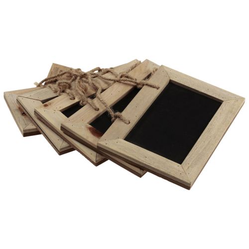 Floristik24 Palatábla akasztható fa deszkához natúr 20×15cm 5db