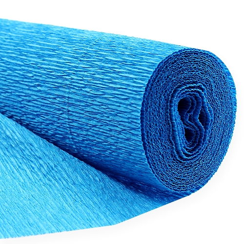 Krepp papír virágüzlet minőségi kék 50x250cm