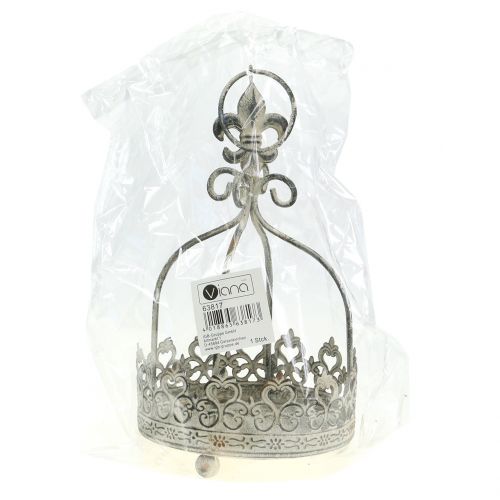 Floristik24 Akasztható korona antik krém Ø10,5cm