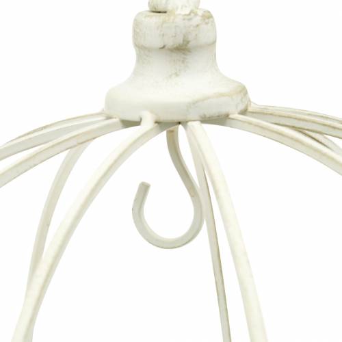 tételeket Dekoratív korona akasztóval fehér Ø29cm