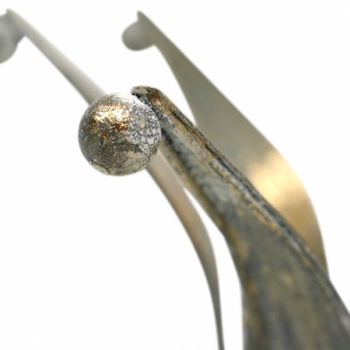 Floristik24 Korona fém arany antik megjelenés Ø13,5/17,5cm 2 db-os készlet