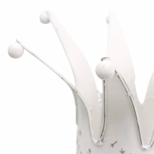 Floristik24 Korona fém fehér, rozsda Ø13,5 / 17,5 cm, 2 db-os készlet