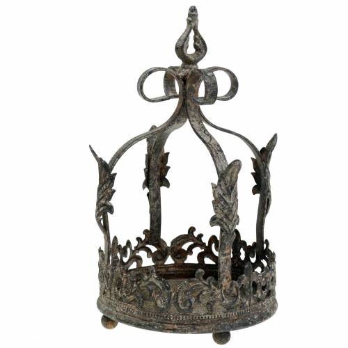 Antik koronatálca Ø18cm H28cm