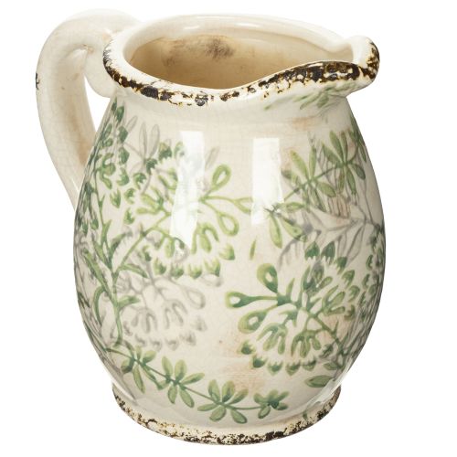 Floristik24 Ültetvényes kancsó, vintage megjelenésű, vidéki stílusú, 16 cm