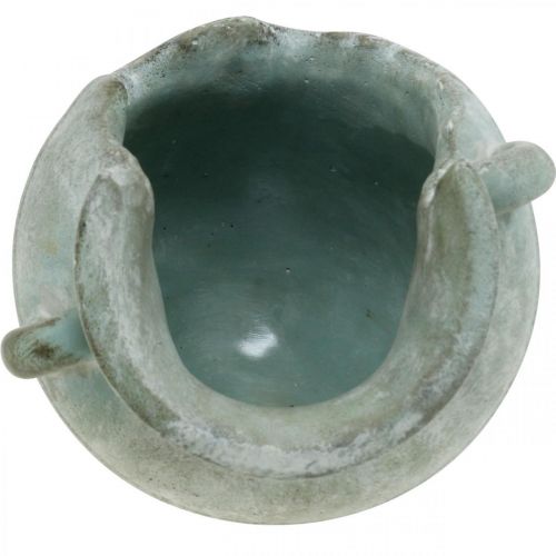 Floristik24 Díszkancsó törött, ültető, beton dekoráció antik megjelenés L23cm