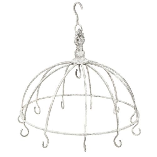 Konyhai korona Konyhai fogas fém fehér Shabby Chic Ø31,5cm