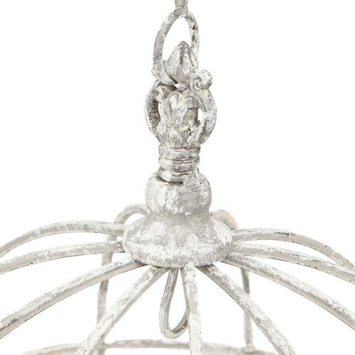 Floristik24 Konyhai korona Konyhai fogas fém fehér Shabby Chic Ø31,5cm