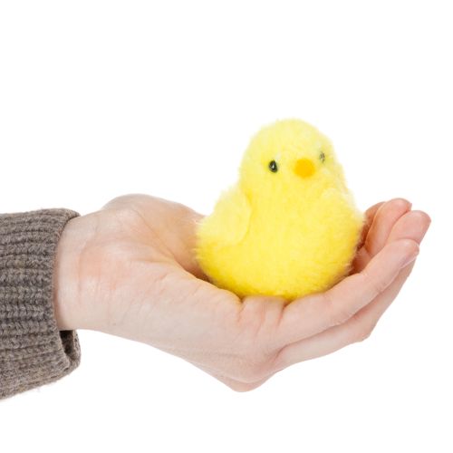 tételeket Dekoratív csibék, tökéletesek húsvéti ünnepségekre a nappaliban vagy a kertben, 7 cm, 6 darab