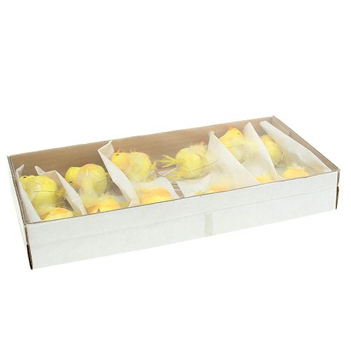 Floristik24 Dróton csibe sárga 5,5cm 12db