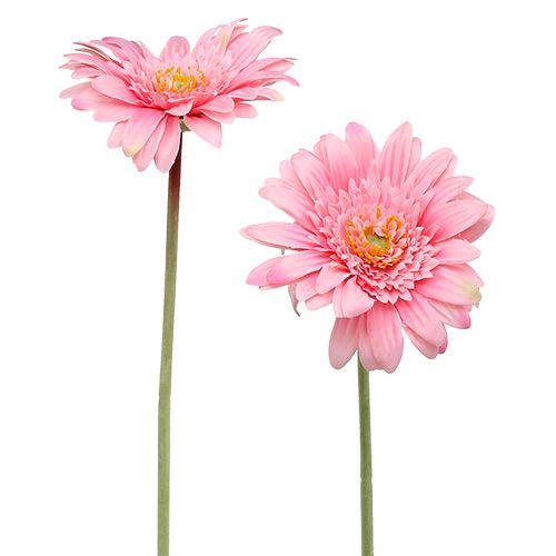 Mesterséges gerbera rózsaszín Ø10cm L53cm 6db