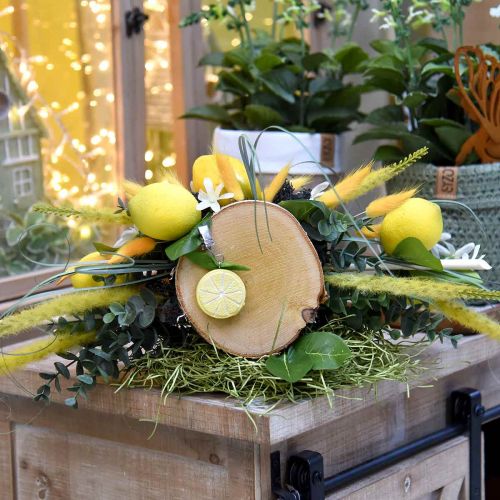 Floristik24 Műfüvek sárga rókafarkú művirág 62cm 4db