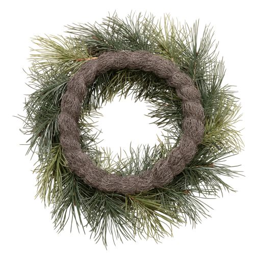 Műfenyőág koszorú tobozokkal 60 cm | Floristik24.hu
