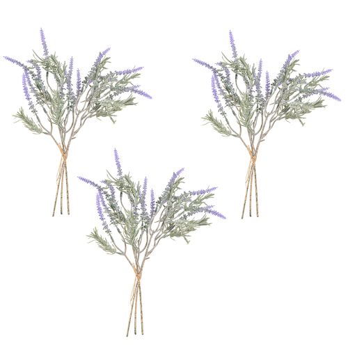 tételeket Mesterséges Levendula Műnövények Lila 38cm 3 Csokor 9db