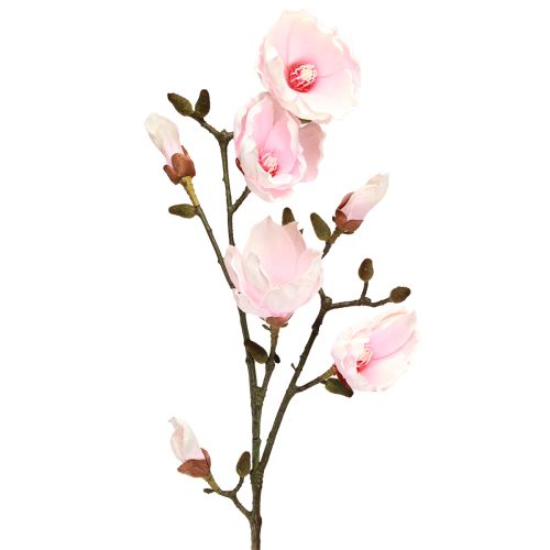 Floristik24 Mesterséges Magnolia Branch Pink Flowers Ø8cm L100cm