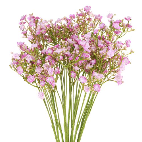 Floristik24 Mesterséges gypsophila gipszfű lila színben L68cm 4 db