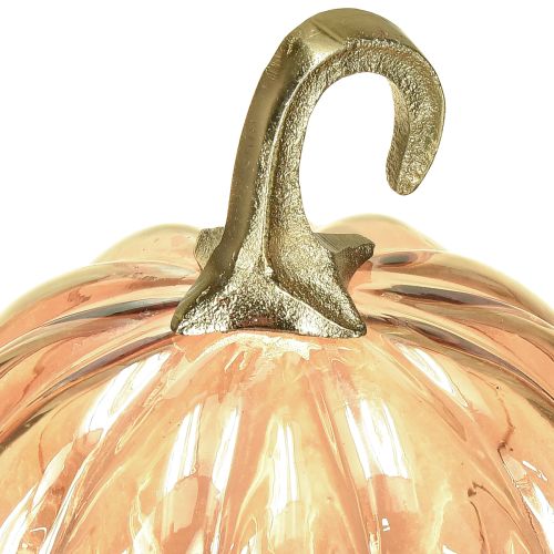 tételeket Tök dekoráció üvegből üveg tök asztaldísz narancssárga Ø14cm M18cm