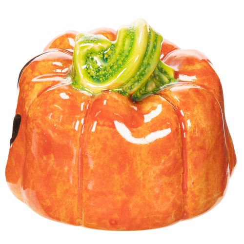 Dekoratív kerámia tökfigura őszre és Halloweenre, 8cm | Floristik24.hu