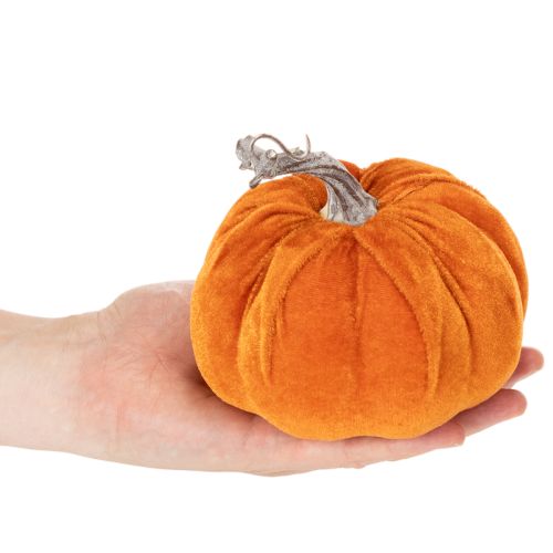 Textil tök asztaldíszként, őszi dekoráció, 13 cm, 3 darab | Floristik24.hu