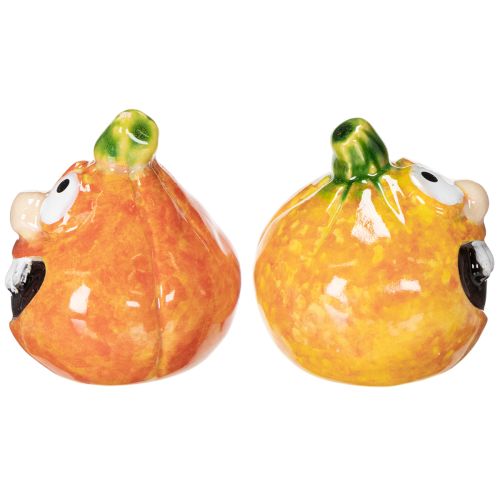 Dekoratív tökfigura, mint vidám őszi dekoráció, 6 cm, 2 darab | Floristik24.hu