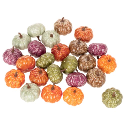 Mini Tök Dekorációs Szett, Őszi és Halloween Dekorációk, Vegyes Színek, 4 cm, 24 Darab | Floristik24.hu