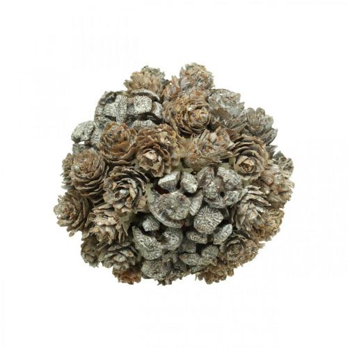 Floristik24 Karácsonyi dekorációs kúp golyó karácsonyfadíszek felakasztásához Ø10cm