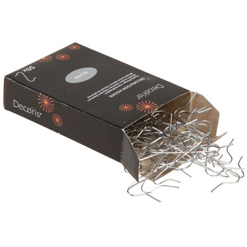 tételeket Golyóakasztó ezüst akasztó Karácsonyi labdák 35mm 50 db