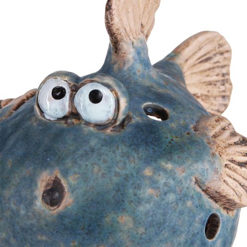 Floristik24 Pufi hal teamécseshez kerámia díszhal kék 15cm 2db