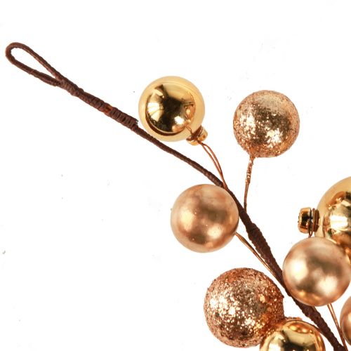 Floristik24 Aranygolyó girland karácsonyi ünnepi dekoráció 160 cm