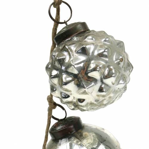 Floristik24 Karácsonyi díszfüzér Karácsonyi csecsebecse pezsgő 120cm