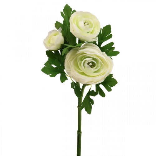 Művirágok Ranunculus műkerti virágok fehér 34cm