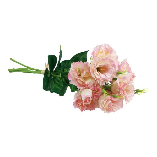 tételeket Művirágok Eustoma Lisianthus rózsaszín krém 52cm 5 db