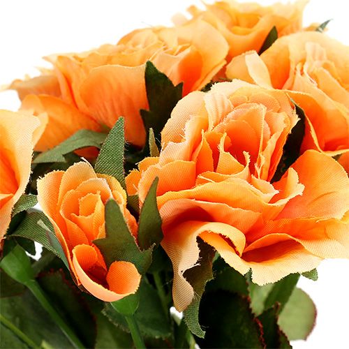 tételeket Művirág rózsacsokor narancssárga L26cm 3db