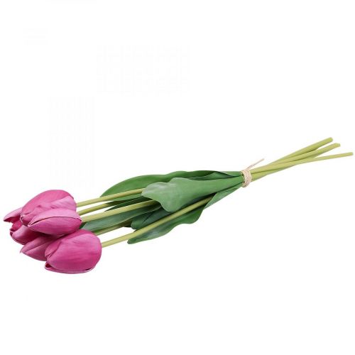 tételeket Művirág tulipán rózsaszín, tavaszi virág L48cm 5 db-os köteg