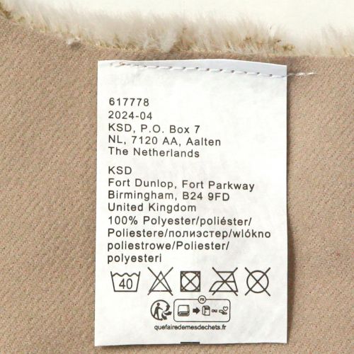 tételeket Műszőrme dekoratív szőrme asztali futószőrmeszőnyeg bézs 50×90cm