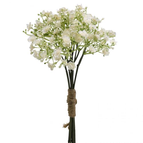 Floristik24 Gypsophila művirág gipszfű fehér L30cm 6 db egy csokorban
