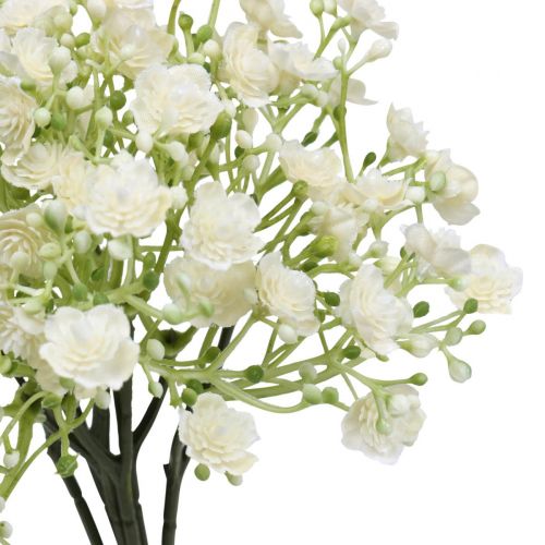 tételeket Gypsophila művirág gipszfű fehér L30cm 6 db egy csokorban