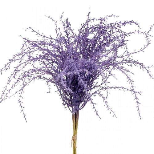 Floristik24 Mesterséges növények lila száraz fű mesterségesen pelyhesített 62cm 3db