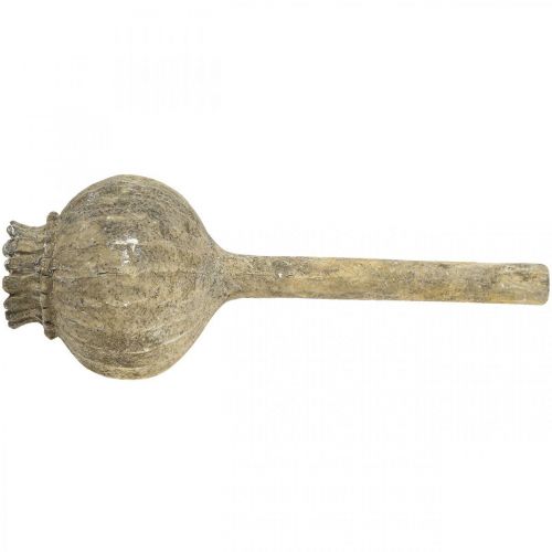 tételeket Műkő deko mák antik deco barna Ø11cm 30cm