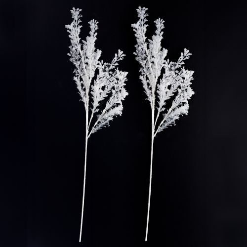 Műág matt díszág téli dekoráció fehér 78cm 2db | Floristik24.hu