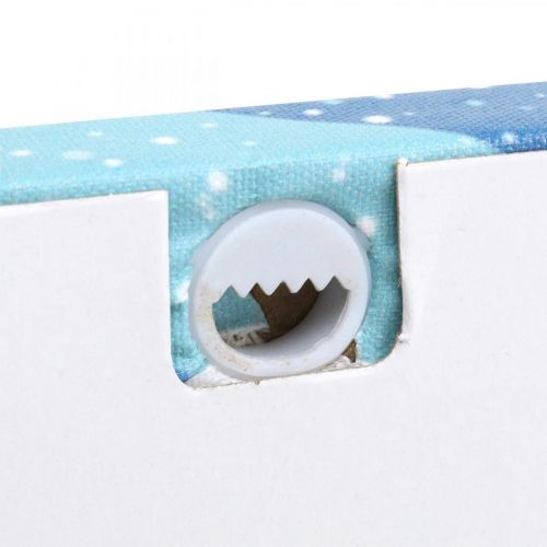 Floristik24 LED kép Karácsonyi Mikulás szánkó LED fali kép 38x28cm