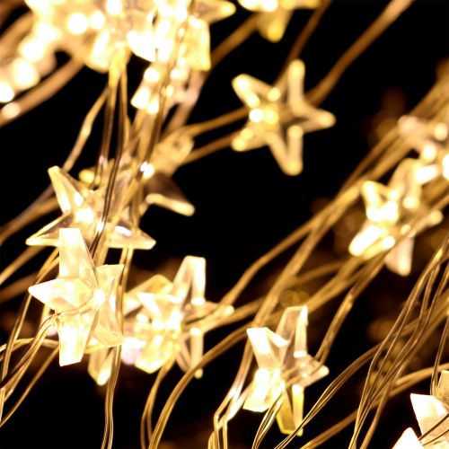 Floristik24 LED fényköteg csillag külső 320 1m ezüst / meleg fehér