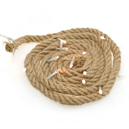 LED-es fénylánczsinór belső LED-füzérhez 190cm 20L meleg fehér