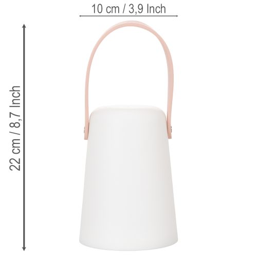 Lámpa fogantyúval, hordozható LED lámpa kültéri és beltéri használatra, 22 cm, 3 darab | Floristik24.hu