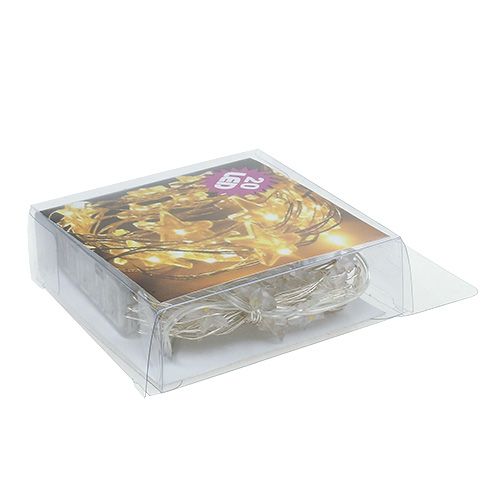 tételeket LED fényhuzal csillagok LED fénylánc 20db 2,3m meleg fehér 6db