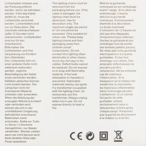 tételeket LED-es fényfüzér, 50 izzó, elemes, 5 m, meleg fehér