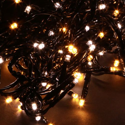 tételeket LED világítólánc klaszter kültéri időzítő 144 LED 130cm