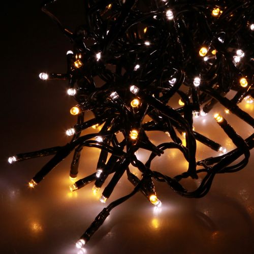 LED-es fénylánc klaszter kívül-belül 288 LED 260cm