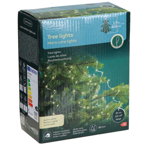 Floristik24 LED tündér lámpák huzal tündérfény időzítő kívül 180cm