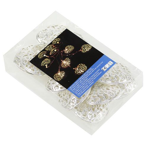 Floristik24 LED fénylánc szív alakú meleg / fehér 160cm